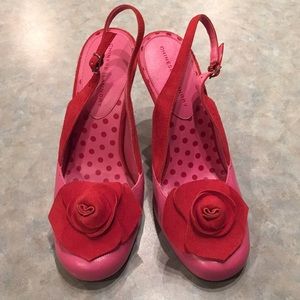 Chinese Laundry pink slingback heels